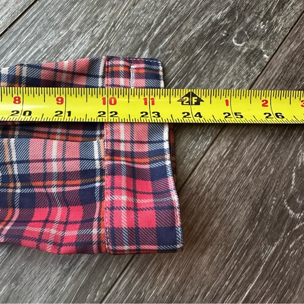 Hot & Delicious Womens Sheer Button-Up Plaid Size Medium - Picture 7 of 10